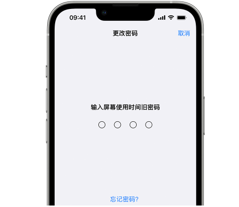 富宁iPhone屏幕维修分享iPhone屏幕使用时间密码忘记了怎么办 