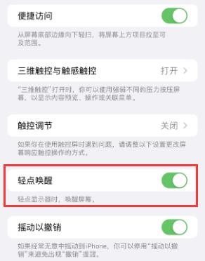 富宁苹果授权维修站分享iPhone轻点无法唤醒怎么办 