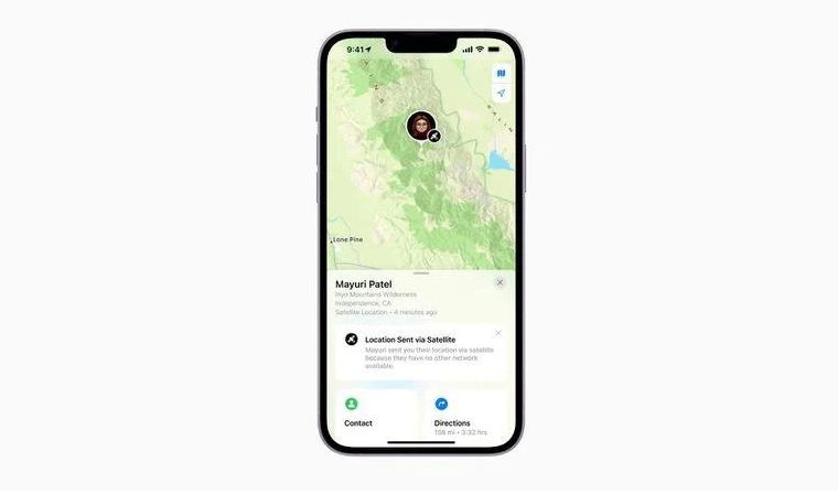 富宁苹果14维修分享iPhone14系列中 FindMy功能通过卫星分享位置方法教程 